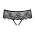 Obsessive Merossa - Strass, offener Damenstring - Schwarz