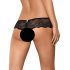 Obsessive Merossa - Glamouröse, Offene Damen-String - Schwarz