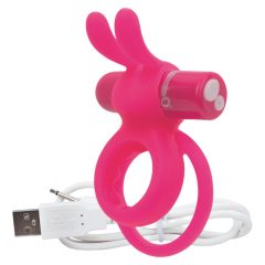   Screaming O Ohare - akkubetriebener, hasenförmiger, vibrierender Penisring (Pink)