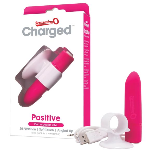 Screaming O Positive - Akku Superstarker Stabvibrator (Pink)