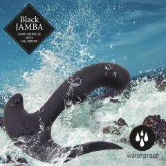   FEELZTOYS Black Jamba - akkubetriebener, funkgesteuerter, beheizter Analvibrator (schwarz)