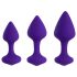 FEELZTOYS Bibi - Anal-Plug-Set - Lila (3-teilig)