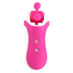   FEELZTOYS Clitella - wiederaufladbarer, drehbarer Oral-Vibrator (pink)