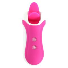   FEELZTOYS Clitella - wiederaufladbarer, drehbarer Oral-Vibrator (pink)