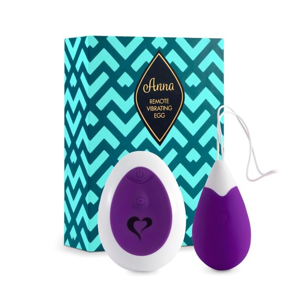 FEELZTOYS Anna - Aufladbares, ferngesteuertes Vibro-Ei (Lila)
