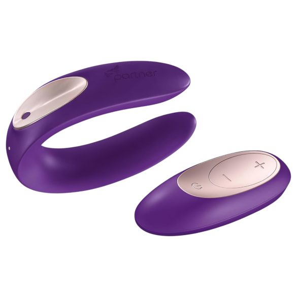 Satisfyer Double Plus Remote - Funkfernbedienung Paarvibrator (Lila)