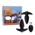 FEELZTOYS Funkybutts - Wiederaufladbares Anals-Vibrator-Set mit Fernbedienung (Schwarz)