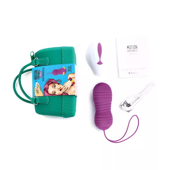 FEELZTOYS Foxy - wasserdichtes vibrierendes Ei (lila)