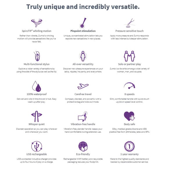 Zumio Soft - Akku Klitorisvibrator (Lila)