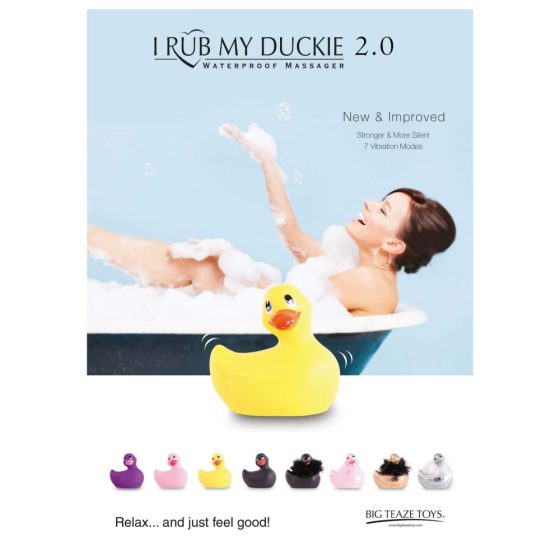 My Duckie Classic 2.0 - verspielte Ente wasserdichter Klitorisvibrator (schwarz)