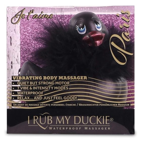 My Duckie Paris 2.0 - verspielte Ente wasserdichter Klitorisvibrator (schwarz)