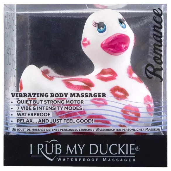 My Duckie Romance 2.0 - wasserdichter Klitoris-Vibrator (weiß-pink)