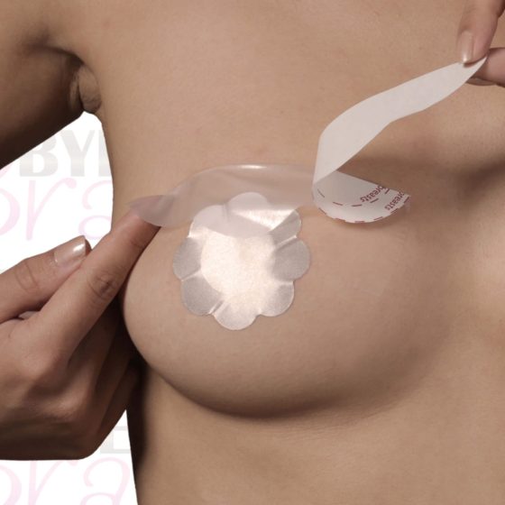 Bye Bra D-F - unsichtbares Brusthebeband - pink (3 Paar)