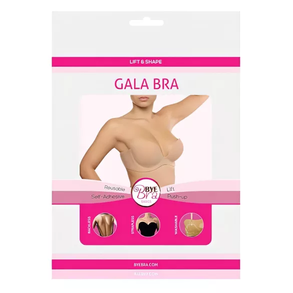 Bye Bra Gala B - unsichtbarer Push-up-BH (nude)