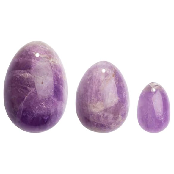 La Gemmes Yoni - Liebeskugeln Set - Amethyst (3 Stk.)
