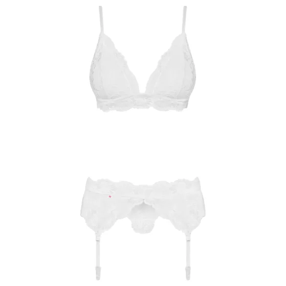 Obsessive 810-SEG-2 - Spitzenwäsche-Set (weiß)