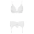 Obsessive 810-SEG-2 - Spitzenwäsche-Set (weiß)
