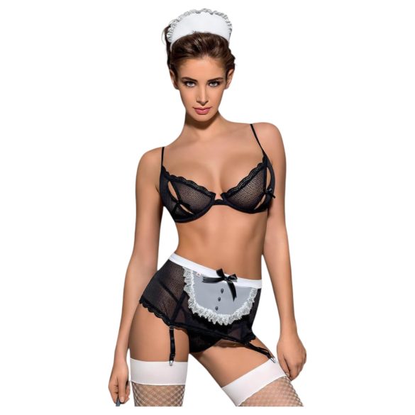 Obsessive Maidme - Dienstmädchen-Kostümset (6-teilig) - L/XL