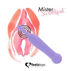   FEELZTOYS Mister Sweetspot - wiederaufladbarer, wasserdichter Klitorisvibrator (lila)