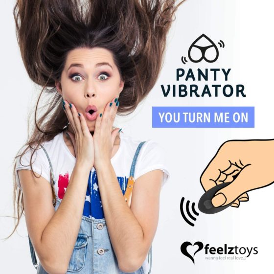FEELZTOYS Panty - Akku, funkgesteuerter Klitorisvibrator (schwarz)