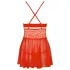 Obsessive 838-BAB-3 - pikante Spitzen-Babydoll und String (rot)