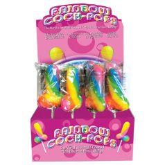 Regenbogen-Lutscher - Penis-Design (85g) - Fruchtgeschmack