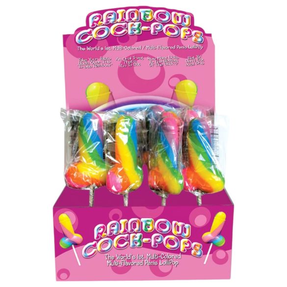 Regenbogen-Lutscher - Penis-Design (85g) - Fruchtgeschmack