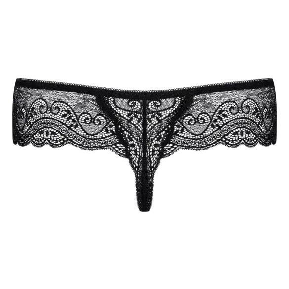 Obsessive Miamor - Edelstein-Spitzenstring für Damen (schwarz)