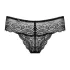 Obsessive Miamor - Edelstein-Spitzenstring für Damen (schwarz)