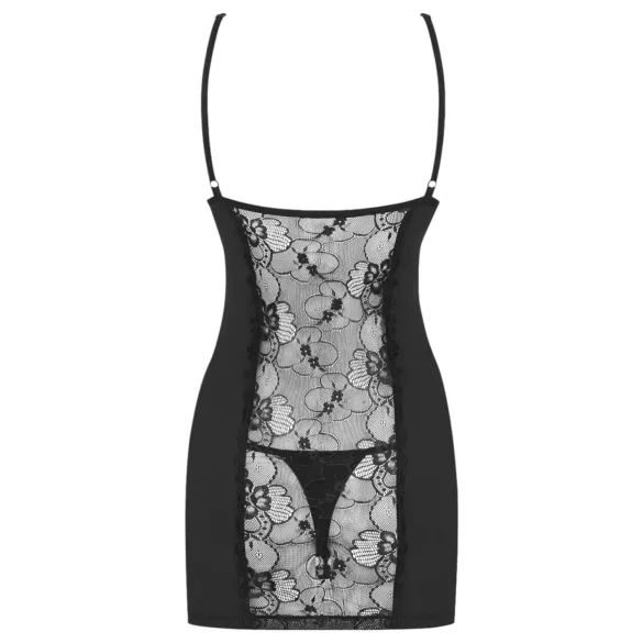 Obsessive Heartina - Negligé und String (schwarz) - L/XL