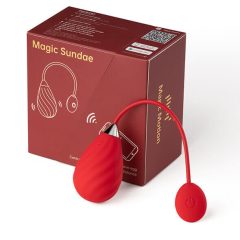   Magic Motion Sundae - intelligentes, akkubetriebenes Vibrations-Ei (rot)