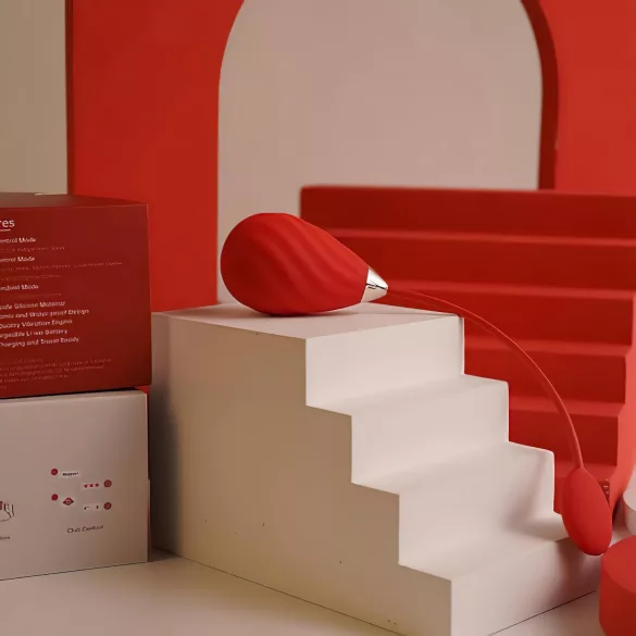 Magic Motion Sundae - App-gesteuertes Vibratorei (rot)