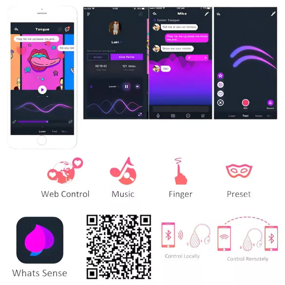 Magic Motion Sundae - App-gesteuertes Vibratorei (rot)