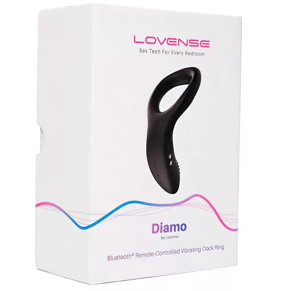 LOVENSE Diamo - intelligenter, vibrierender Penisring (schwarz)