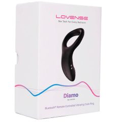   LOVENSE Diamo - intelligenter wiederaufladbarer vibrierender Penisring (schwarz)