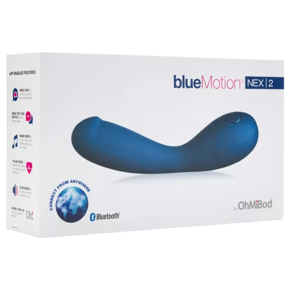 OHMIBOD Bluemotion Nex 2 - Intelligenter G-Punkt Vibrator, Akku, Blau