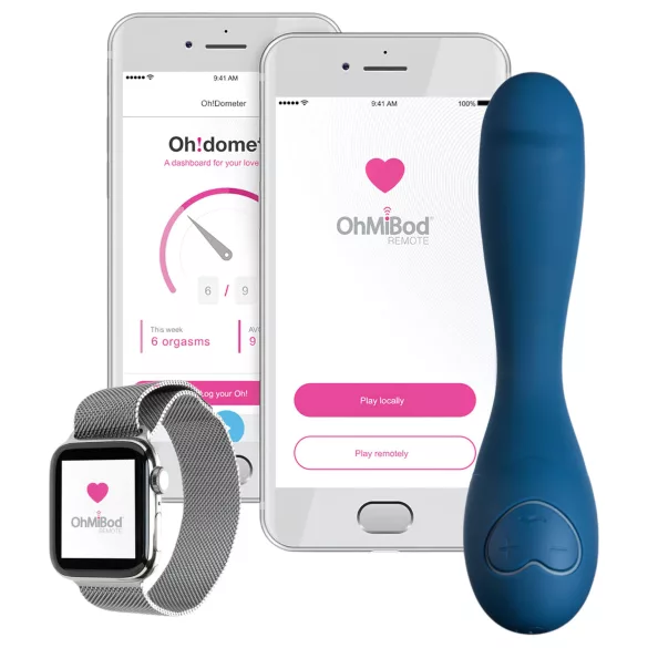 OHMIBOD Bluemotion Nex 2 - Intelligenter G-Punkt Vibrator, Akku, Blau