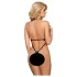 Obsessive 830-Ted - schwarzer Neckholder-Body - L/XL
