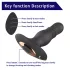 Aixiasia Roy - Akku-Radio-Analdildo (Schwarz)