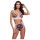 Baci - Florales, Spitzen-BH-Set mit hohem Bund - M/L