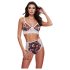 Baci - Florales, Spitzen-BH-Set mit hohem Bund - M/L