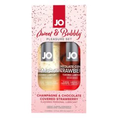   JO System Süß & Blase - Geschmack Gleitmittel - Sekt-Schoko-Erdbeere (2er Pack)