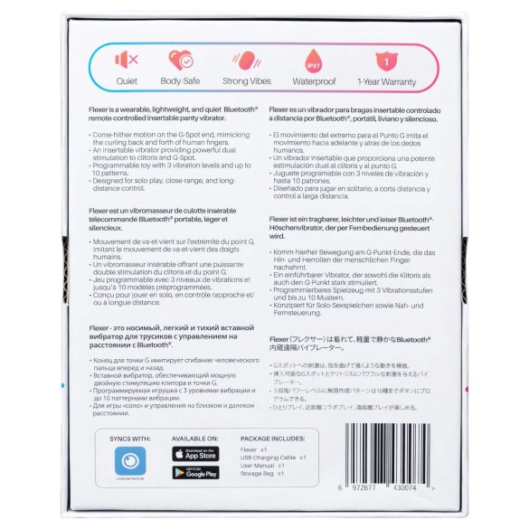 LOVENSE Flexer Panty - Akkus 2in1 Vibrator (Pink)