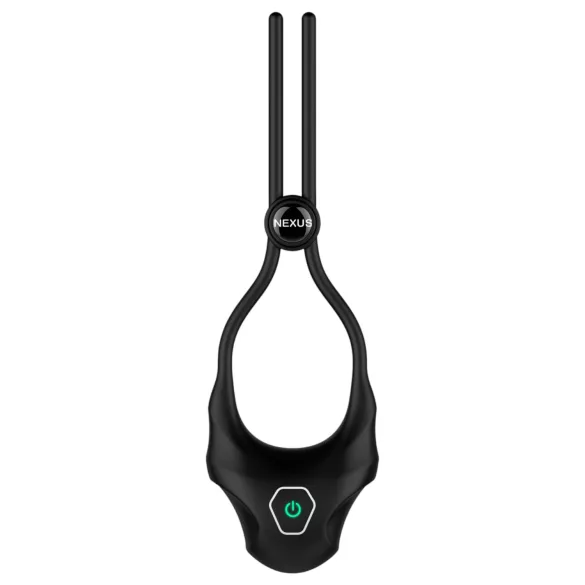 Nexus Forge - Verstellbarer Vibrationspenisring (schwarz)