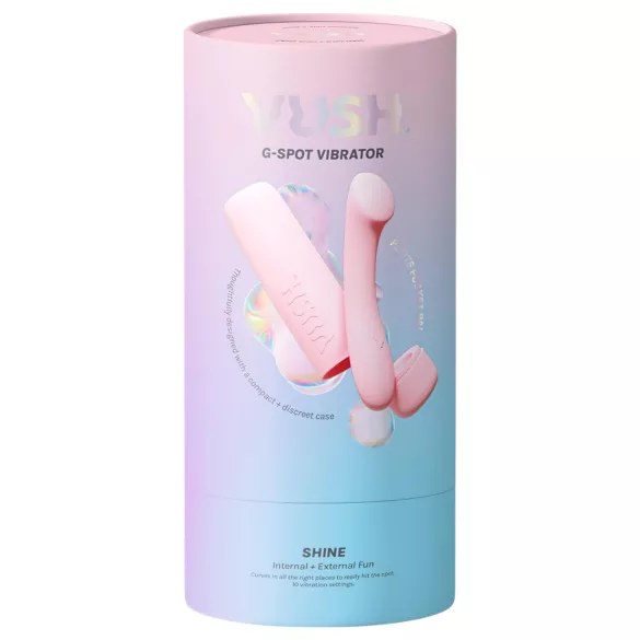 Vush Pop Shine - Wiederaufladbarer, wasserdichter G-Punkt Vibrator (Pink)
