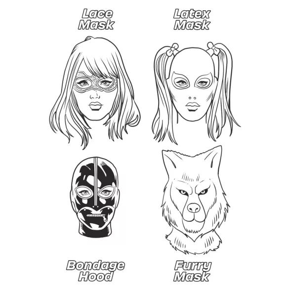 WoodRocket - Fetisch Welt - Erotisches Malbuch für Erwachsene