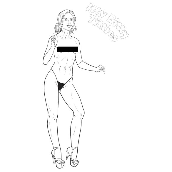 WoodRocket - Brüste, Brüste, Brüste - Erwachsenen-Malbuch